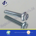 Acier inoxydable A2 A4 M6 Hexagonl Flange Bolt